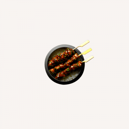Brochettes boulettes de poulet