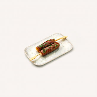 Rindfleisch-Yakitori mit Käse