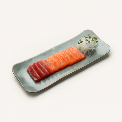 Gemischtes Sashimi Thunfisch Lachs