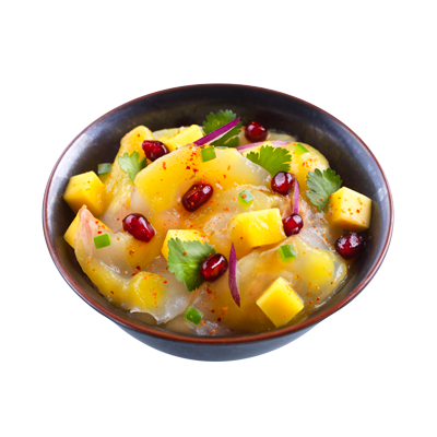Ceviche daurade & leche mangue