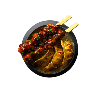 brochettes-poulet-yakitori-et-gyozas